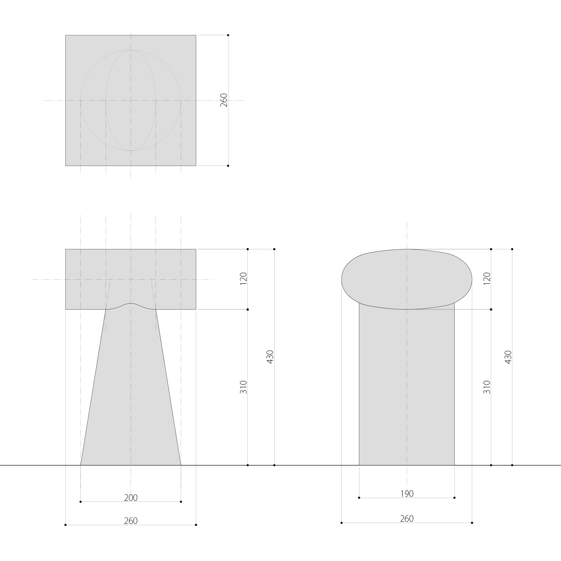 スツール004 マッシュルーム