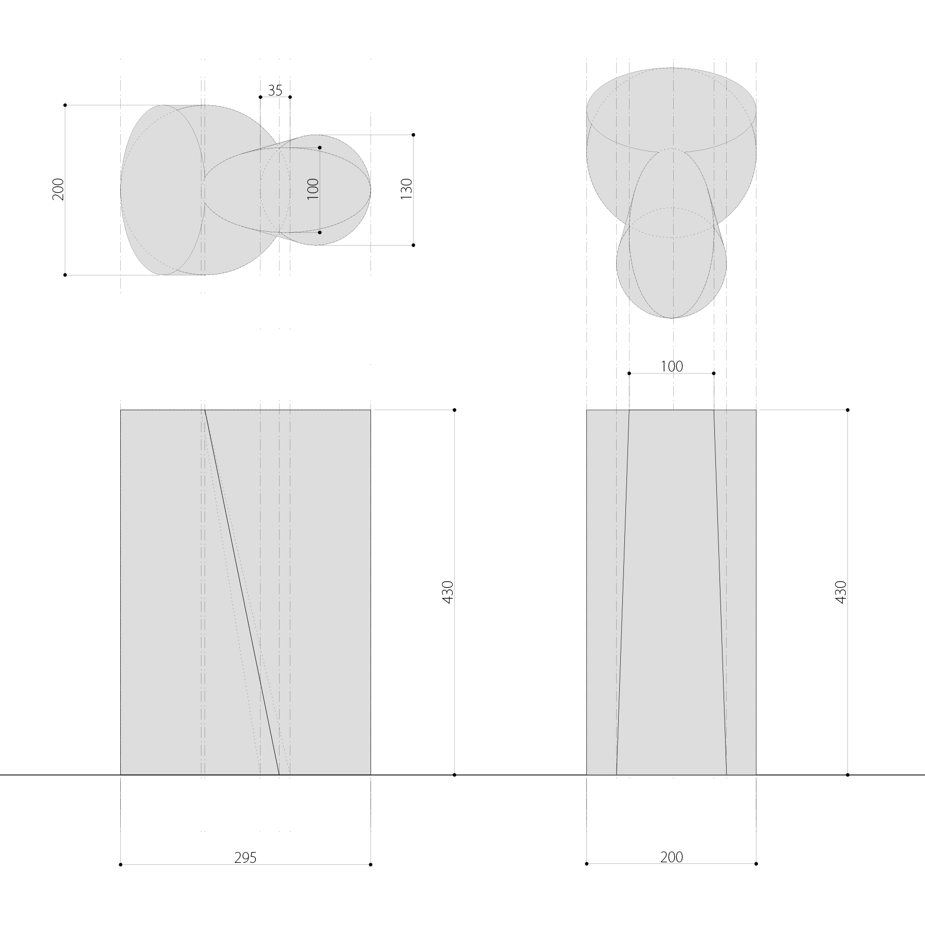 スツール005 オーバル
